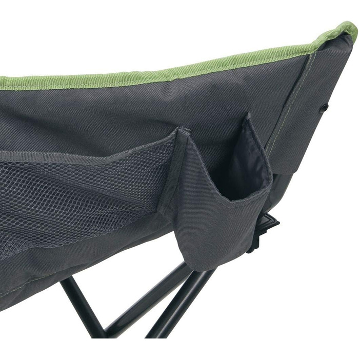 Крісло для кемпінгу 10T Jace Beechnut XXL Складаний стілець до 130 кг Стілець з підсклянником бічною кишенею