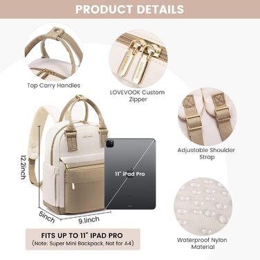 Рюкзак жіночий невеликий, водонепроникний міський рюкзак сумочка 2 в 1 з USB-портом для зарядки, міні-сумка рюкзак рюкзак жіночий