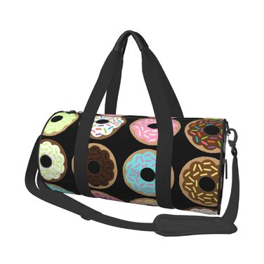 Дорожня сумка-циліндр з квітковим принтом, спортивна сумка для чоловіків та жінок, сумка-мішок, спортивна сумка