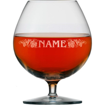Коньячний келих Stlzle Lausitz 585 мл з гравіюванням іменного мотиву виноградної лози