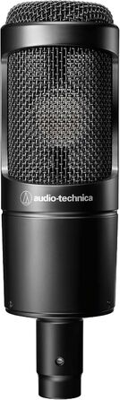 Конденсаторний мікрофон Audio-Technica AT2035 з кардіоїдною спрямованістю (XLR), чорний та аудіоінтерфейс Focusrite Scarlett Solo 3rd Gen