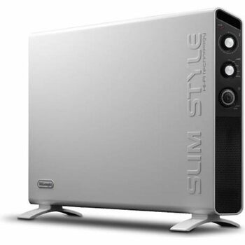 Тонкий вентилятор-обігрівач з потужністю нагріву 2000 Вт, функцією захисту від замерзання та варіантами транспортування, 39Longhi Slim Style HCX 3220 FTS