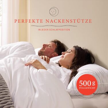 Подушки Pullman 40x80 см Комплект з 2 шт. , Подушки з мікрофібри готельної якості для всіх поз сну, Гіпоалергенні подушки з наповнювачем 500 г, Сертифіковані подушки для ліжка Oeko-Tex (40 x 80) 2 шт. 40x80 см 2