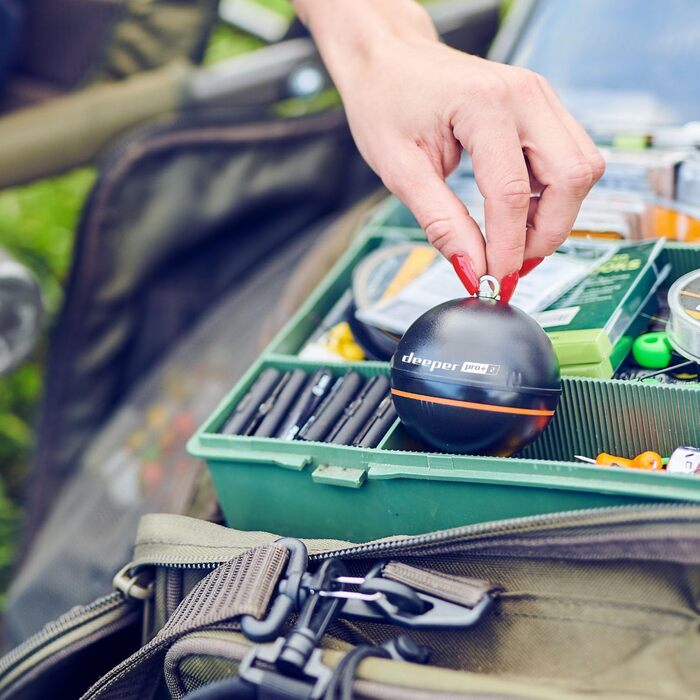 Ехолот для ехолота Deeper Smart Sonar Pro 2 із вимірювачем глибини та GPS-передавачем Риболовля на байдарці, човні або підлідна з безкоштовним додатком