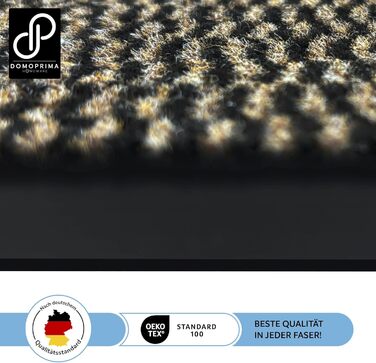 Килимок для бруду 90x150 см Коричневий меланж Комерційна якість Килимок без запаху для внутрішнього та зовнішнього використання Нековзний атмосферостійкий килимок для вхідної зони Килимок для очищення 90 x 150 см (прямокутний) Коричневий меланж