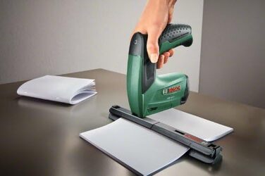 Акумуляторний степлер Bosch Home and Garden DIY PTK 3.6 LI зі степлером для паперу та степлером для брошур (набір для скріплення, 3.6 В, 30 скоб/хв), 0603968102 PTK 3.6 LI офісна насадка
