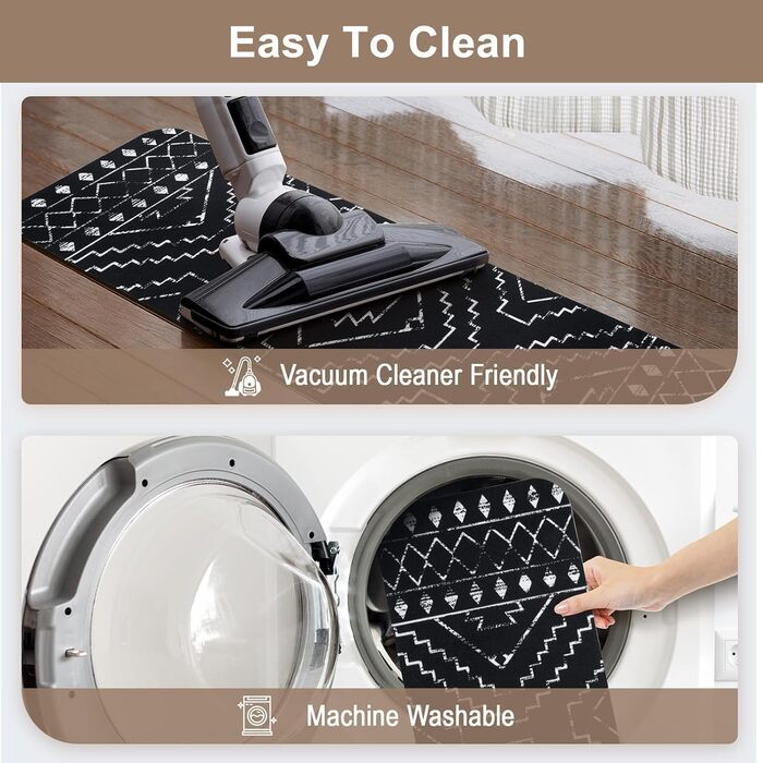 Сходинки OJIA, нековзні, килимок у тон для дерев&39яних сходинок, квадратні сходинки Capet, гумова підкладка, доріжка для сходів, нековзний килимок для сходової площадки, 81,3 x 81,3 см (прямокутні), чорний/марокканський 1