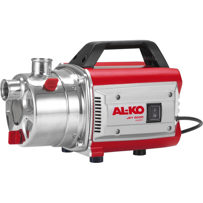 Насос садовий AL-KO Jet 3000 Inox Classic (потужність двигуна 650 Вт, максимальна продуктивність 3100 л/год, максимальна висота підйому 35 м, 5-ступеневий насосний механізм)