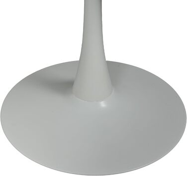 Обідній стіл WEBER INDUSTRIES ISA, круглий, з каменю, 4/5 осіб, діаметр 100 см, білий