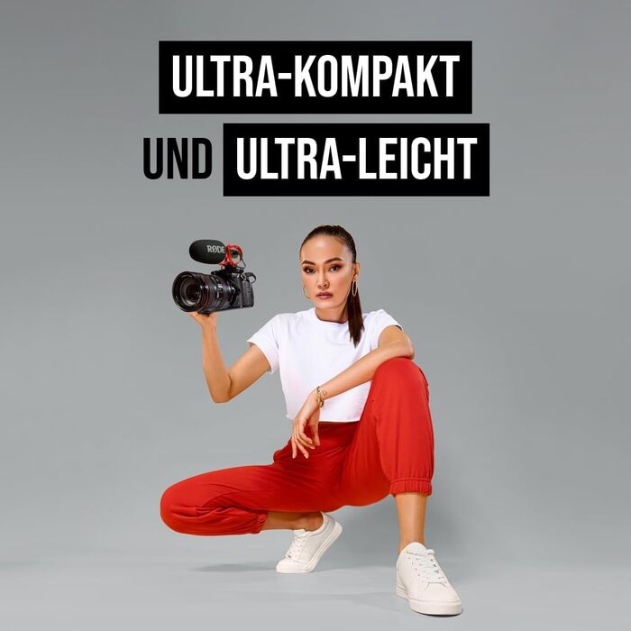 �DE VideoMic GO II Ультракомпактний рушничний мікрофон на камеру з виходами 3,5 мм і USB для кіновиробництва, створення контенту,