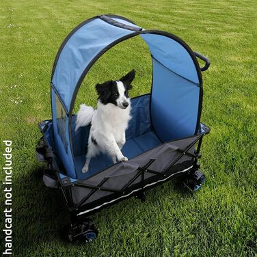 Універсальний навіс від сонця для даху візка ручного візка з вікном відкидний візок пляжний візок синій