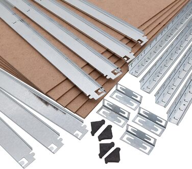 Посилений стелаж Belko, комплект з 2 шт. , стелажі для зберігання, 180 x 90 x 40 см, 2 шт. и, стелаж для підвалу, стелаж без болтів, стелаж для майстерні, вантажопідйомність до 875 кг, 24