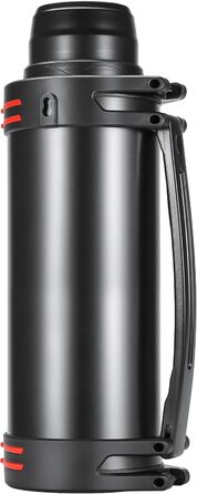 Термос колба термос колба 6.0 л, вакуумна пляшка з нержавіючої сталі, вакуумна колба з 2 чашками для пиття, двостінна ізоляційна п