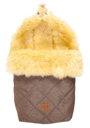 Муфта для ніг Nelly, шкіра ягняти медична, коричневий меланж коричневий меланж ука (1 пачка)