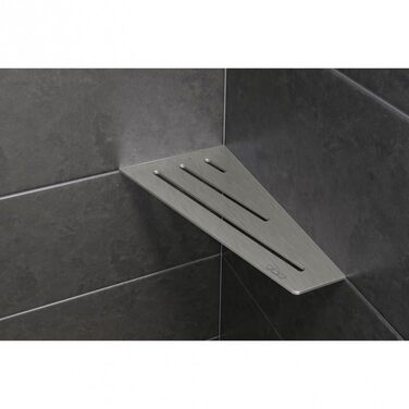 Кутова полиця SHELF-S3 Wave з матової нержавіючої сталі