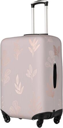Чохол для валізи з квітковим принтом, рожеве золото, еластичний захист від подряпин, розмір XL