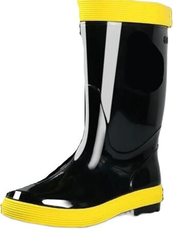 Чоловіче взуття з ПВХ, зносостійке, водонепроникне та нековзне, гумові чоботи для чоловіків, підлітків, садові, гумові, на низькому каблуці, для дорослих, розмір 41, чорні