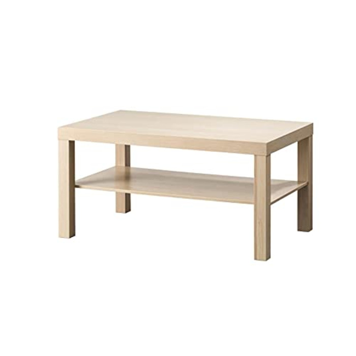 Журнальний столик IKEA Lack 90x55 см під дуб, біла морилка 503.190.29
