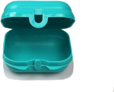 Туpperware To Go Mini-Twin світло-бірюзова ланч-бокс, маленький (на 2 відділення)