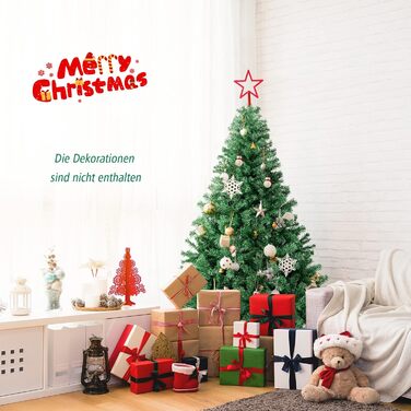 Штучна ялинка складна 180 см COSTWAY