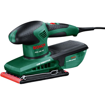 Орбітальна шліфувальна машина PSS 300 AE від Bosch, шліфувальний лист P120, мікрофільтр Bosch, кейс (250 Вт, частота коливань 14 0