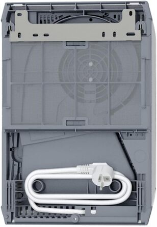 Керамічний вентилятор-обігрівач AEG VH 213, енергозберігаючий, 2000 Вт для приблизно 25 м, сертифікований TV, РК-дисплей, тижневий таймер, для ванної кімнати, 238296 пластик без таймера на 120 хв, одинарний