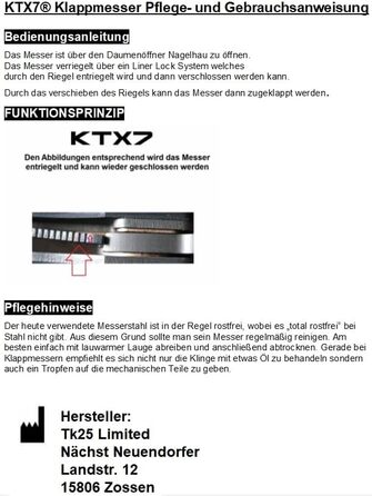 Ніж складаний Кишеньковий ніж M2, чорний, 7