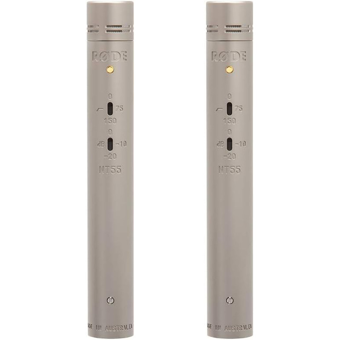 �DE NT55 Matched Pair Універсальний -дюймовий конденсаторний мікрофон з малою діафрагмою (узгоджена пара) з регульованою полярною