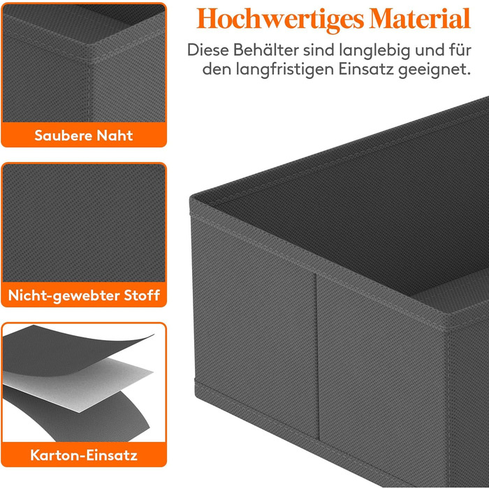 Набір органайзерів для шафи Lifewit з 16 шухляд, органайзер для шафи, система шухляд для пеленального столика, спальня для одягу, дитячий одяг, шкарпетки, спідня білизна, сірий 16