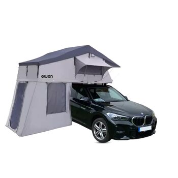 Намет на дах Owen Two Доступний з опцією тенту Кольори на вибір Просторий, комфортний намет на дах автомобіля Ідеально підходить для кемпінгу з автомобілем Універсальний аксесуар для кемпінгу Сірий з тентом