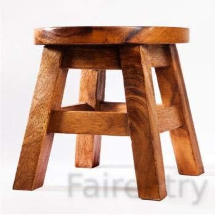 Дитячий стілець FairEntry, табурет, дитячий стілець з масиву дерева з мотивом лисиці, висота сидіння 25 см для нашої дитячої сидяч