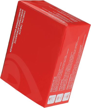 Вугілля для куріння NKlaus 10 рулонів Ø 33мм 100 вугільних таблеток швидкого розпалювання натуральне вугілля самозапалювальне вугі