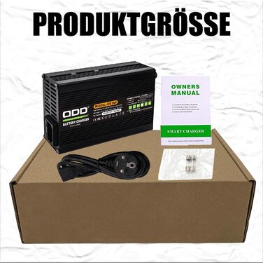 Зарядний пристрій QDD 58.8V 5A Li-ION з кількома захистами, підходить для літій-іонних акумуляторів 14S 52V, інтелектуальний зарядний пристрій