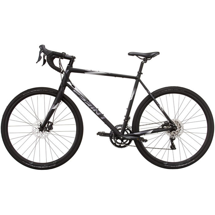 Чоловічий гравійний велосипед Airtracks 28 дюймів Whisper 5.0 2 x 9 Shimano SORA R3000 чорний - розміри рами 52 см та 56 см - модель 2026 56 см (зріст 180-195 см)