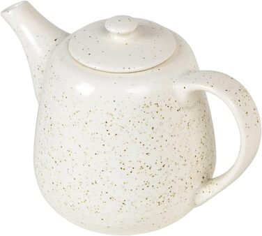 Чайник Broste Copenhagen Nordic Vanilla Stoneware Teapot в кремовому крапці 0,7 л, розміри 11 см x 17,5 см x 12,5 см, 14533409, кремовий