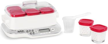 Йогуртниця Tefal YG660132 Multidelices Express, сталь, червоний, білий