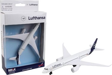 Одномісний літак Herpa Aviation Lufthansa Airbus A350, мала масштабна модель літака, іграшкова мініатюрна модель з пластику та металу - для дітей віком від 3 років