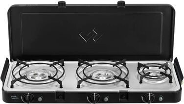 Гриль - Портативні грилі - Поверхня для приготування їжі з нержавіючої сталі - У комплекті захисний чохол - Кемпінг - Обов&39язкові речі для барбекю 3 Cook Turbo FFD 50mBar, 3 Cook Turbo FFD Deluxe - 50mBar -