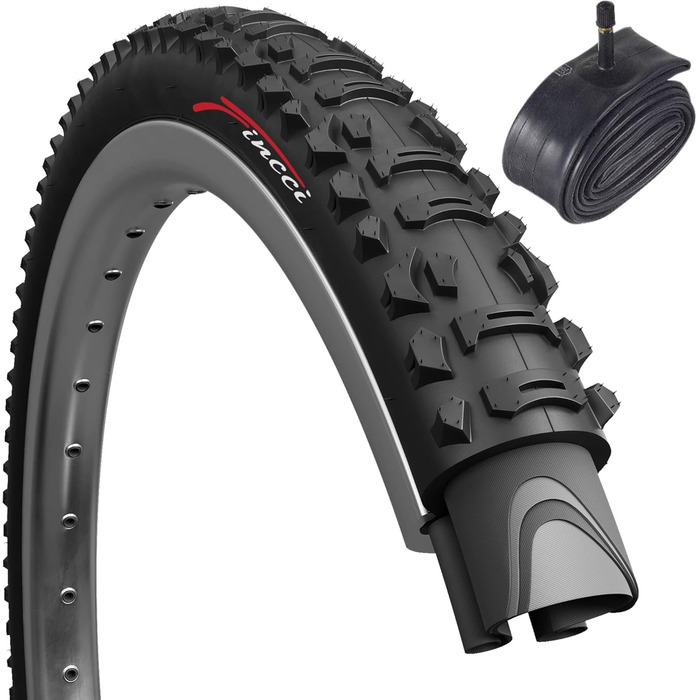 Велосипедні покришки Fincci Hybrid MTB (26x1.95) з камерами Schrader