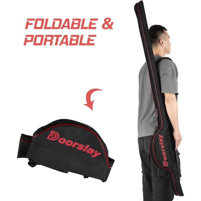 Сумка для вудок 160 см, портативна сумка для вудок, складна сумка для вудок, сумка-органайзер великої ємності для вудок