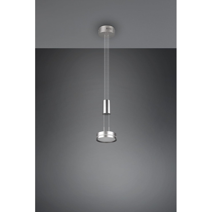 Світлодіодний торшер Trio Lights Franklin 426510208, Метал в т.ч. 35 Вт LED, зміна кольору, диммер (нікель-матовий, підвісний 1-полум'я)