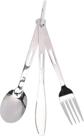 Набір столових приборів CHICIRIS, портативний набір посуду з нержавіючої сталі для кемпінгу, двошарова чашка, потовщена миска, тарілка, ніж, виделка, ложка, комбінація посуду для кемпінгу, пікніка