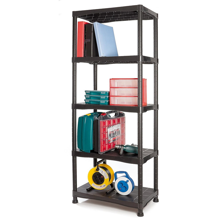 Комплект Tayg 745 для пластикового стелажа 745, 700x400x1800 мм, 5 полиць 700x400x1800 мм