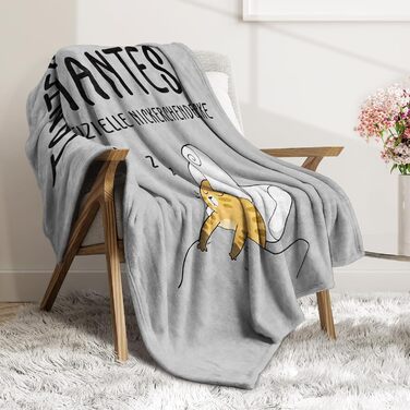 Подарунок для тітки, Персоналізована ковдра, подарунок на день народження тітки, Пухнаста флісова ковдра для моєї тітки, М&39яка флісова обідня ковдра 157 * 132 см (сіра)