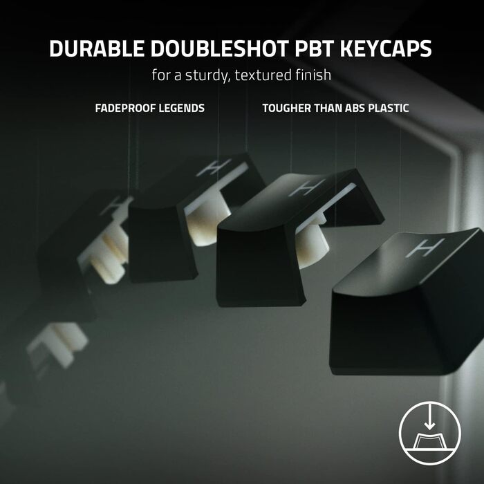 Оптична ігрова клавіатура практично без затримок (лінійні оптичні перемикачі Gen-2, клавіші Doubleshot PBT, підставка для долонь)