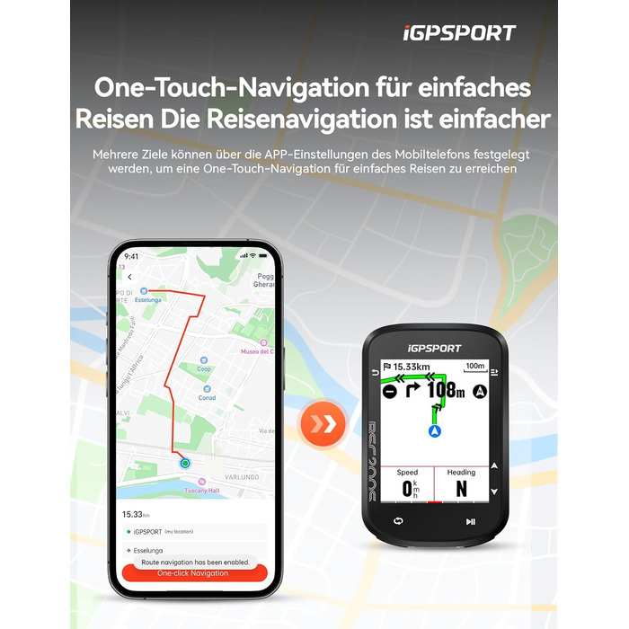 Велокомп'ютер iGPSPORT BSC200S, 2.4 дюйма, IPX7, Пластик/Електроніка, Чорний