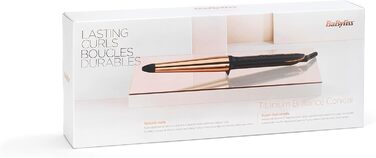 Професійна плойка з високоякісним титановим покриттям, конічна плойка 19-32 мм, 6 цифрових режимів нагрівання від 160C до 210C, C4