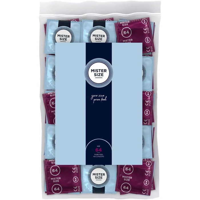 Презерватив Mister Size, прозорий, 64 мм