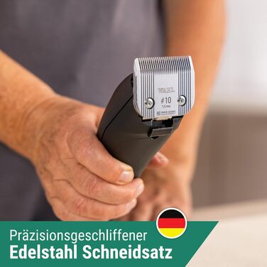 Машинка для стрижки собак Wahl Moser Max 50 з насадкою-гребінцем Agrarzone Edition - Потужна машинка для стрижки собак і котів для скуйовдженого хутра та довгого волосся - Тиха Max 50 з 2 рівнями потужності