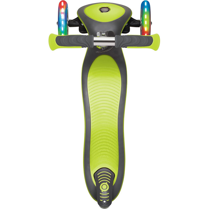 Самокат для дітей, 120/80 мм, ABEC 5, 3-колісний, регульований по висоті, світлодіодні колеса, салатовий